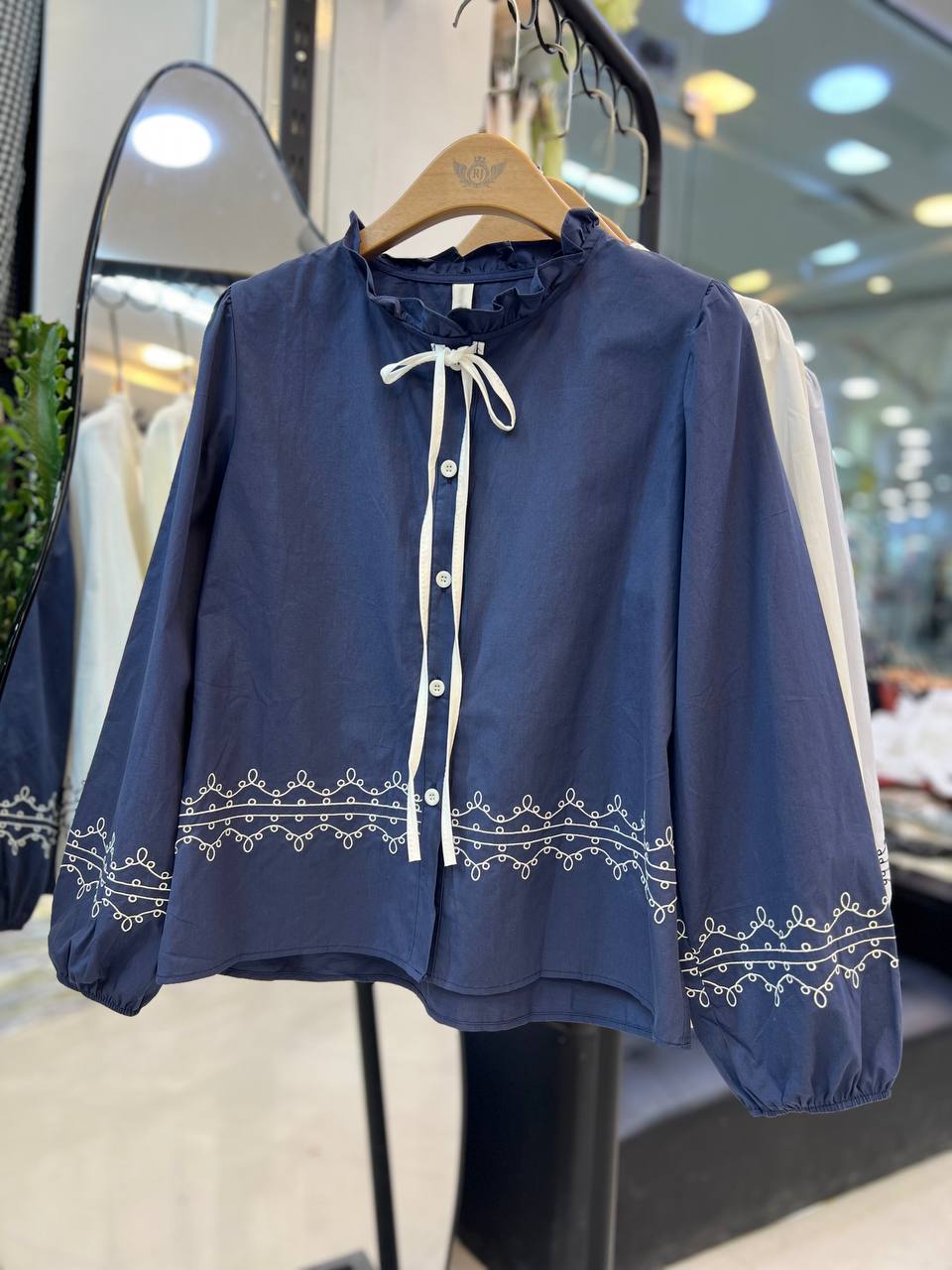 شومیز نخ کتان جدید کد9917-03