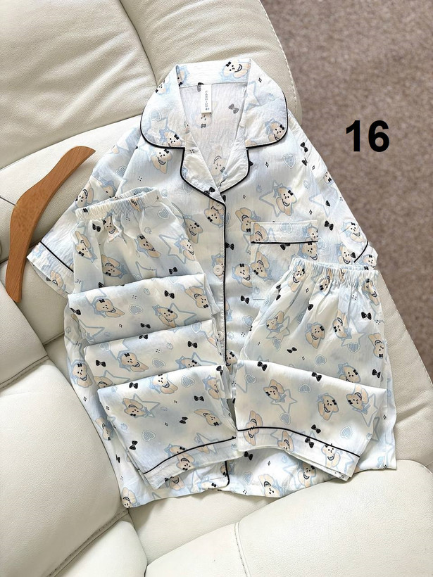  18 طرح ست سه تيكه پيژامه راحتی کد 1261-03