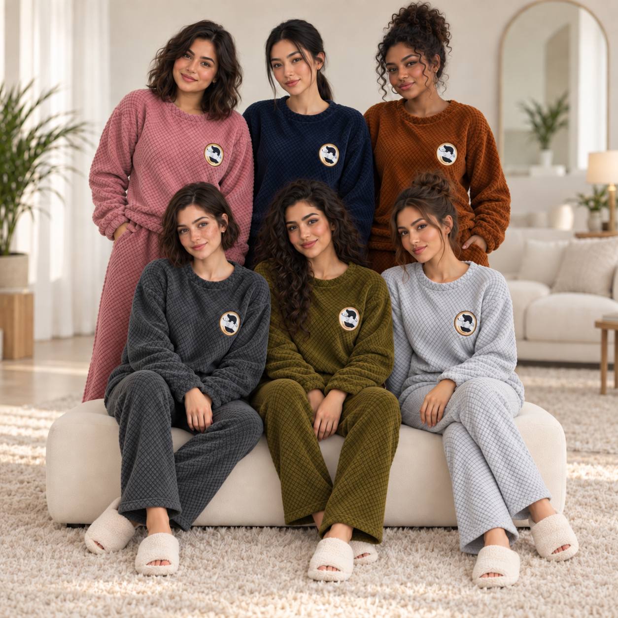 ست دوتیکه تدی  بلوز + شلوار کد 1289-03